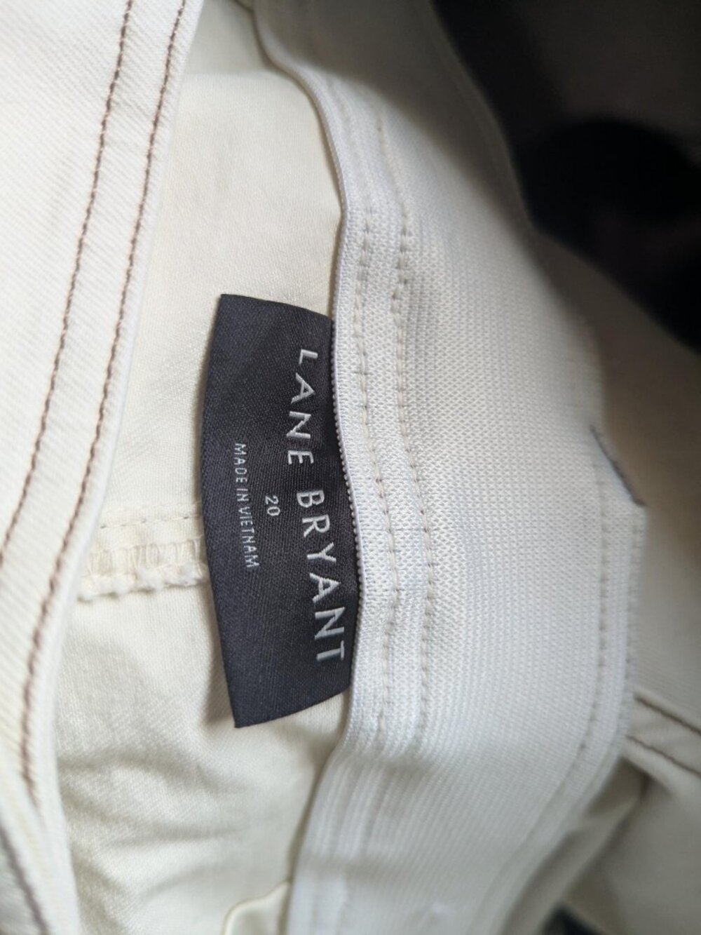 Lane Bryant Cream colored Crop Pants